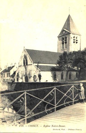 L'église Notre-Dame vue du pont