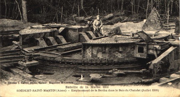 Emplacement de la Bertha