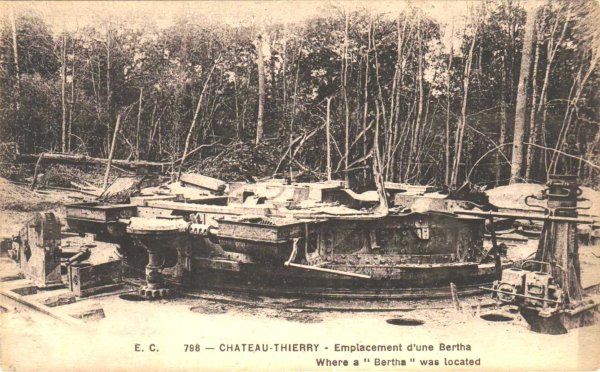 Emplacement de la Bertha