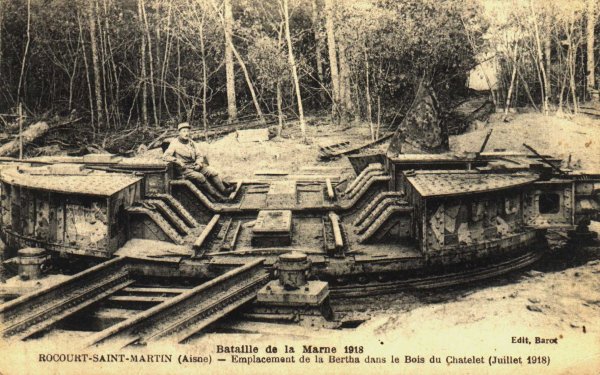 Emplacement de la Bertha