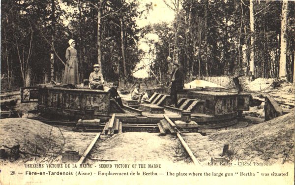 Emplacement de la Bertha