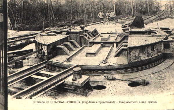 Emplacement d'une Bertha