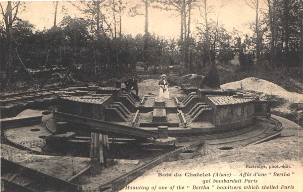 Bois du Chatelet - Affus d'une Bertha